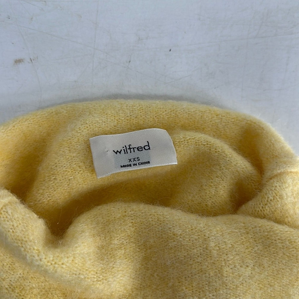Aritzia Wilfred Lorin sweater Pastel Knit Tie Waist alpaca Pullover Size XXS - Picture 5 of 10